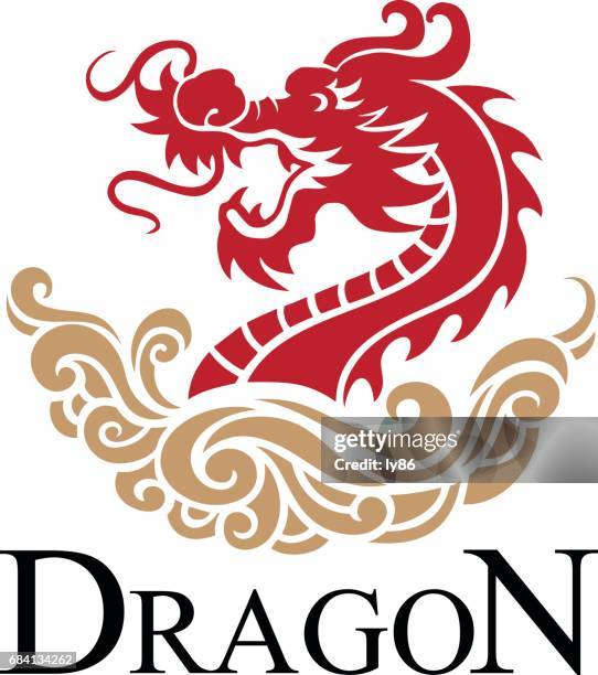 dragon - china dragon stock illustrations