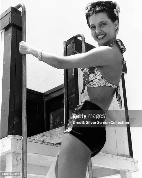 American actress Cyd Charisse , circa 1950.