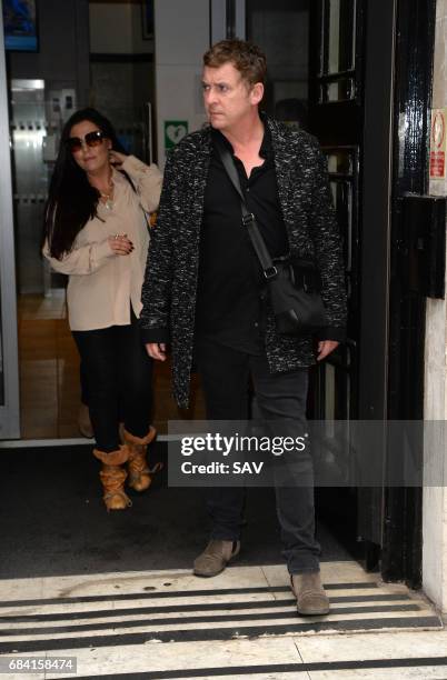 Jessie Wallace and Shane Richie sighting at BBC Radio 2 on May 17, 2017 in London, England.