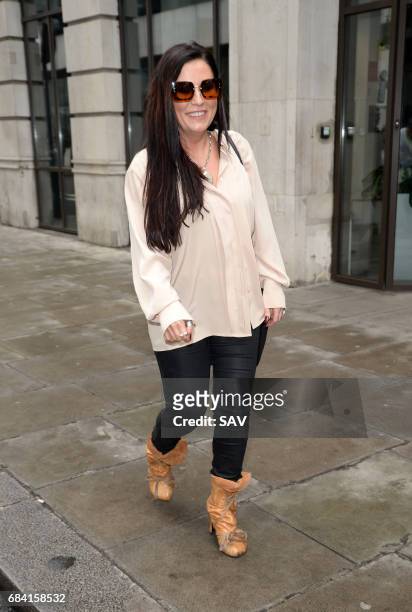 Jessie Wallace sighting at BBC Radio 2 on May 17, 2017 in London, England.