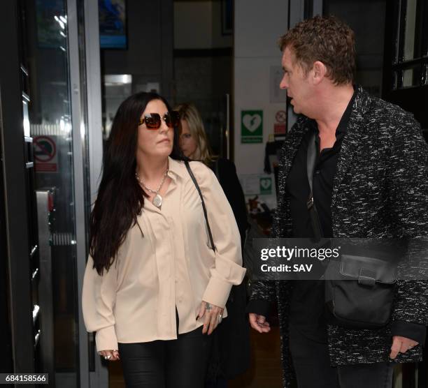 Jessie Wallace and Shane Richie sighting at BBC Radio 2 on May 17, 2017 in London, England.