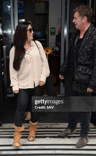 Jessie Wallace and Shane Richie sighting at BBC Radio 2 on May 17, 2017 in London, England.