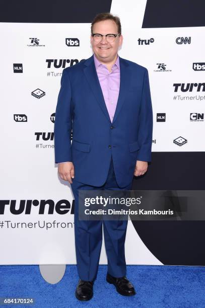 Andy Richter attends the Turner Upfront 2017 arrivals on the red carpet at The Theater at Madison Square Garden on May 17, 2017 in New York City....