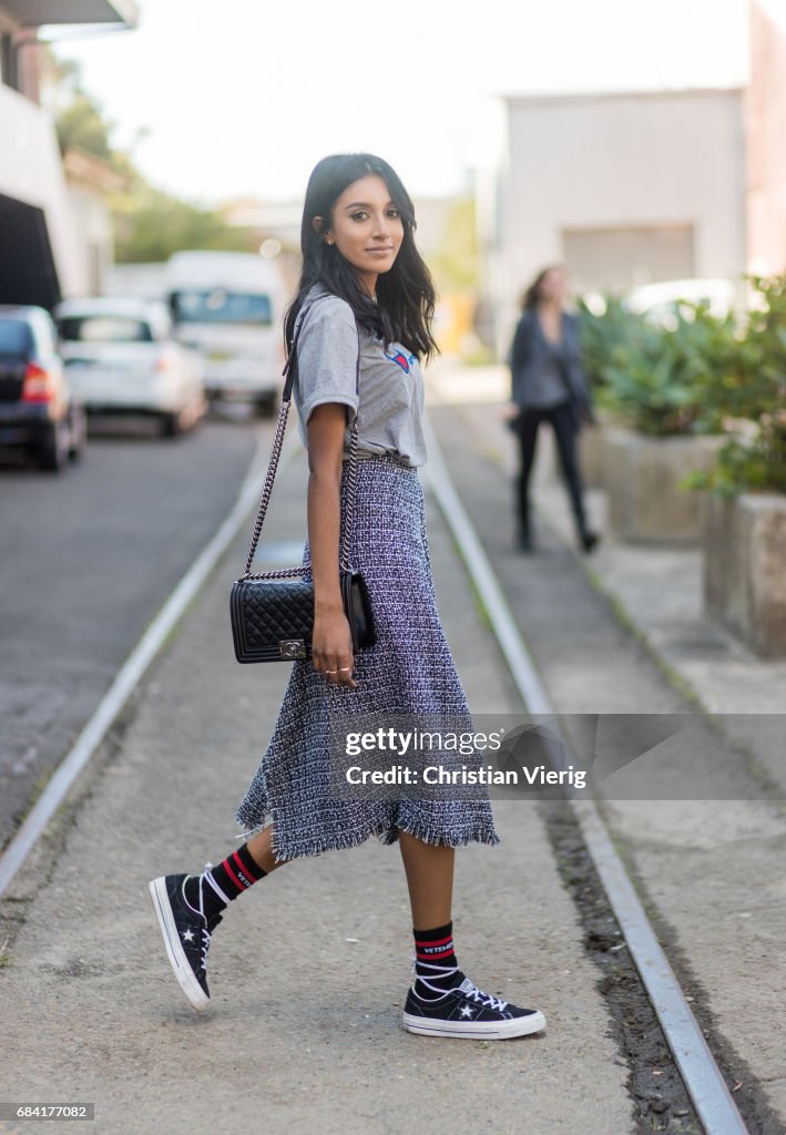 Street Style - Mercedes-Benz Fashion Week Australia 2017