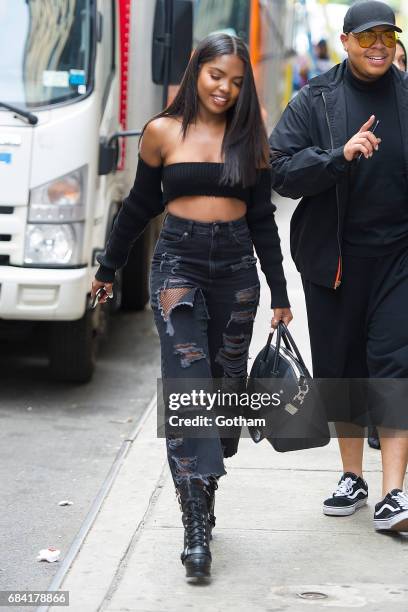 Actress Ryan Destiny is seen in Chelsea on May 16, 2017 in New York City.