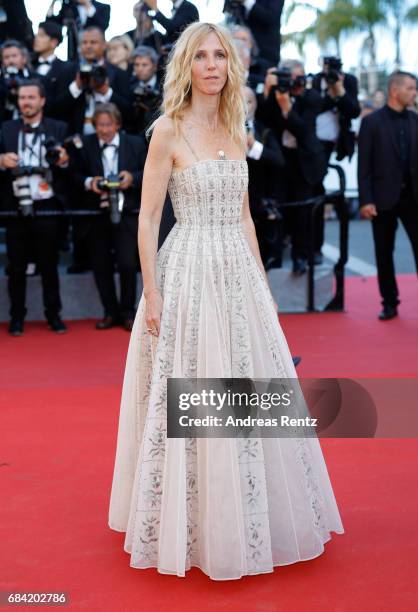 Golden camera jury president actress Sandrine Kiberlain attends the "Ismael's Ghosts " screening and Opening Gala during the 70th annual Cannes Film...