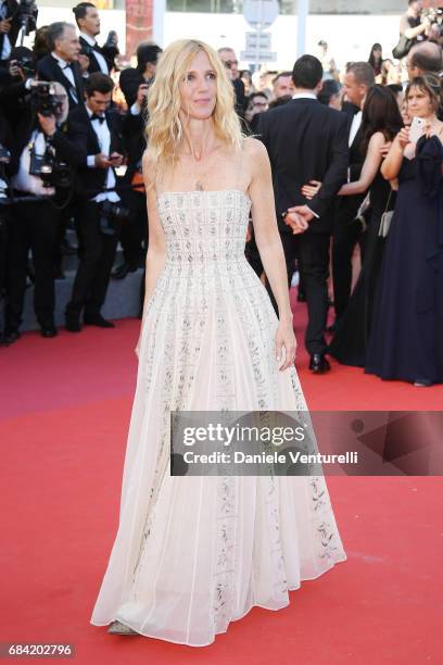 Golden camera jury president actress Sandrine Kiberlain attends the "Ismael's Ghosts " screening and Opening Gala during the 70th annual Cannes Film...