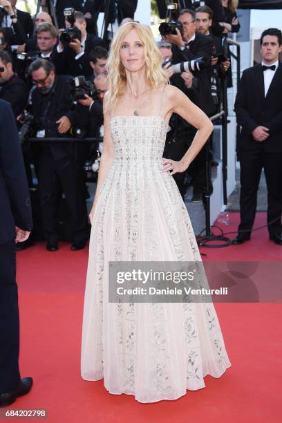 Golden camera jury president actress Sandrine Kiberlain attends the "Ismael's Ghosts " screening and Opening Gala during the 70th annual Cannes Film...