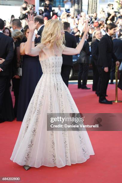 Golden camera jury president actress Sandrine Kiberlain attends the "Ismael's Ghosts " screening and Opening Gala during the 70th annual Cannes Film...