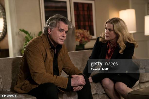 Broken Dolls" Episode 213 -- Pictured: Ray Liotta as Lt. Matt Wozniak, Anna Gunn as Julia Ayres --