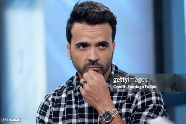 Luis Fonsi attends Build Presents at Build Studio on May 17, 2017 in New York City.