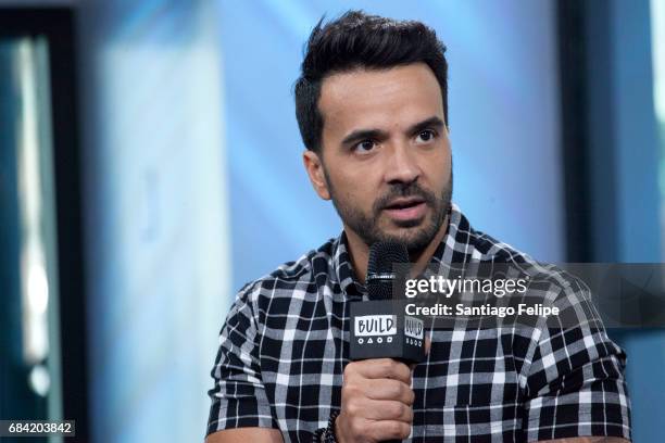 Luis Fonsi attends Build Presents at Build Studio on May 17, 2017 in New York City.