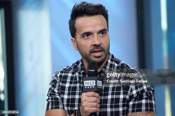 Luis Fonsi attends Build Presents at Build Studio on May 17, 2017 in New York City.