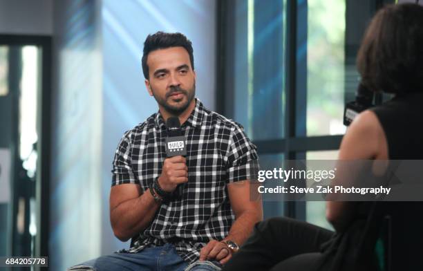 Singer Luis Fonis attends Build Series to discuss his new single "Despacito" at Build Studio on May 17, 2017 in New York City.