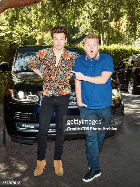 Harry Styles performs in a Carpool Karaoke with James Corden during "The Late Late Show with James Corden," Thursday, May 18, 2017 On The CBS...