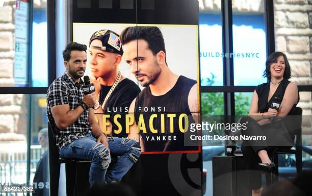 Singer Luis Fonsi attends Build to discuss his new single 'Despacito' at Build Studio on May 17, 2017 in New York City.