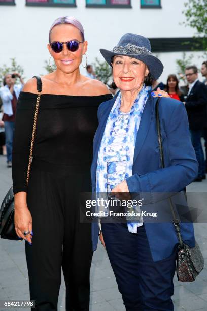 Natascha Ochsenknecht and her mother Baerbel Wierichs attend the 'The Addams Family' musical premiere at Admiralspalast on May 17, 2017 in Berlin,...