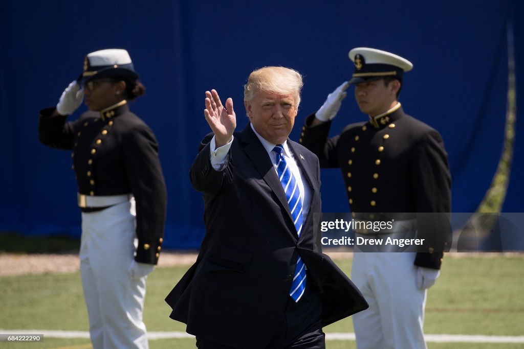 Donald Trump Delivers Commencement Address At U.S. Coast Guard Academy