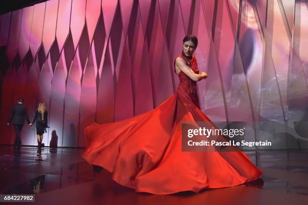 Blanca Li dances during the Opening Ceremony of the 70th annual Cannes Film Festival at Palais des Festivals on May 17, 2017 in Cannes, France.