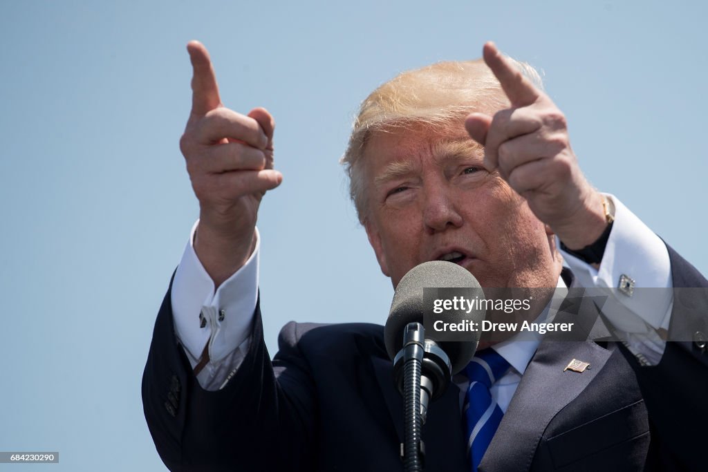 Donald Trump Delivers Commencement Address At U.S. Coast Guard Academy