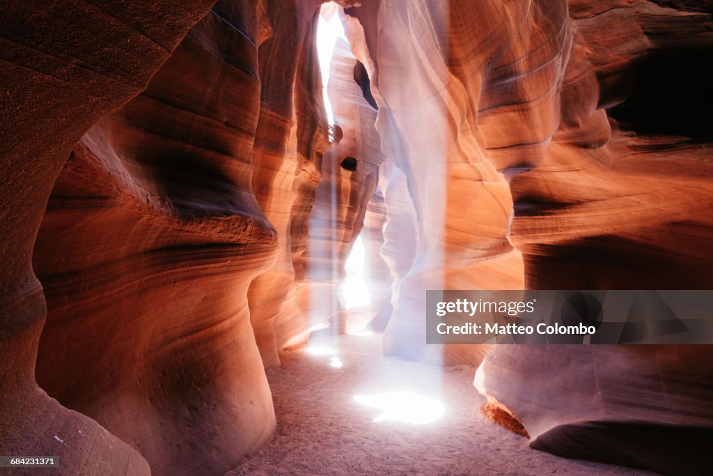 Light dance, Upper Antelope canyon, Arizona, USA