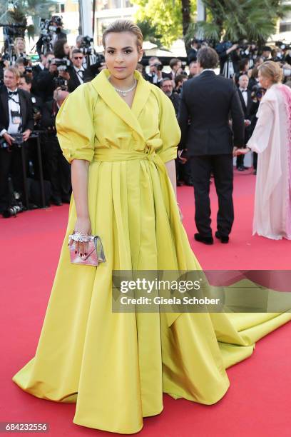 Sheikha Aisha Al Thani attends the "Ismael's Ghosts " screening and Opening Gala during the 70th annual Cannes Film Festival at Palais des Festivals...