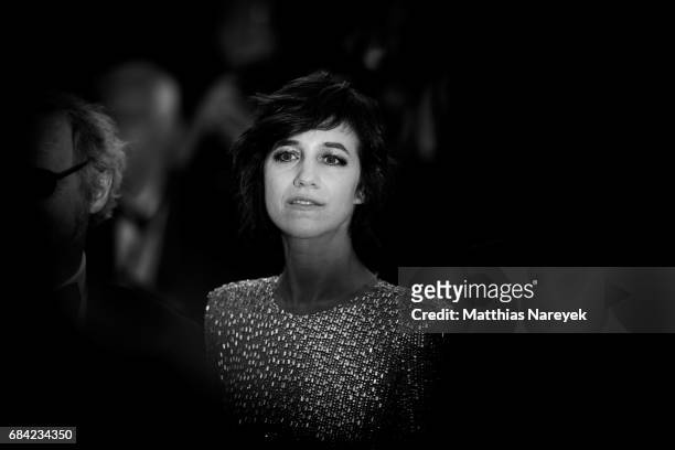 Charlotte Gainsbourg attends the "Ismael's Ghosts " screening and Opening Gala during the 70th annual Cannes Film Festival at Palais des Festivals on...