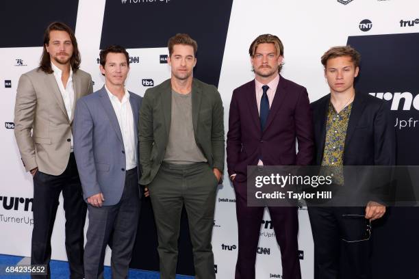 Ben Robson, Shawn Hatosy, Scott Speedman, Jake Weary, and Finn Cole attend the 2017 Turner Upfront at Madison Square Garden on May 17, 2017 in New...