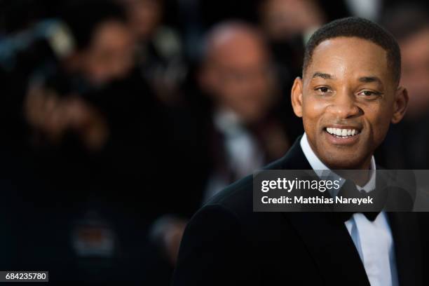 Actor Will Smith attends the "Ismael's Ghosts " screening and Opening Gala during the 70th annual Cannes Film Festival at Palais des Festivals on May...
