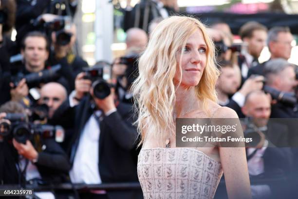 Golden camera jury president actress Sandrine Kiberlain attends the "Ismael's Ghosts " screening and Opening Gala during the 70th annual Cannes Film...