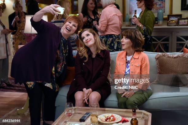 Carol's Eleven" Episode 110 -- Pictured: Vicki Lawrence as Angie, Briga Heelan as Katie, Andrea Martin as Carol --