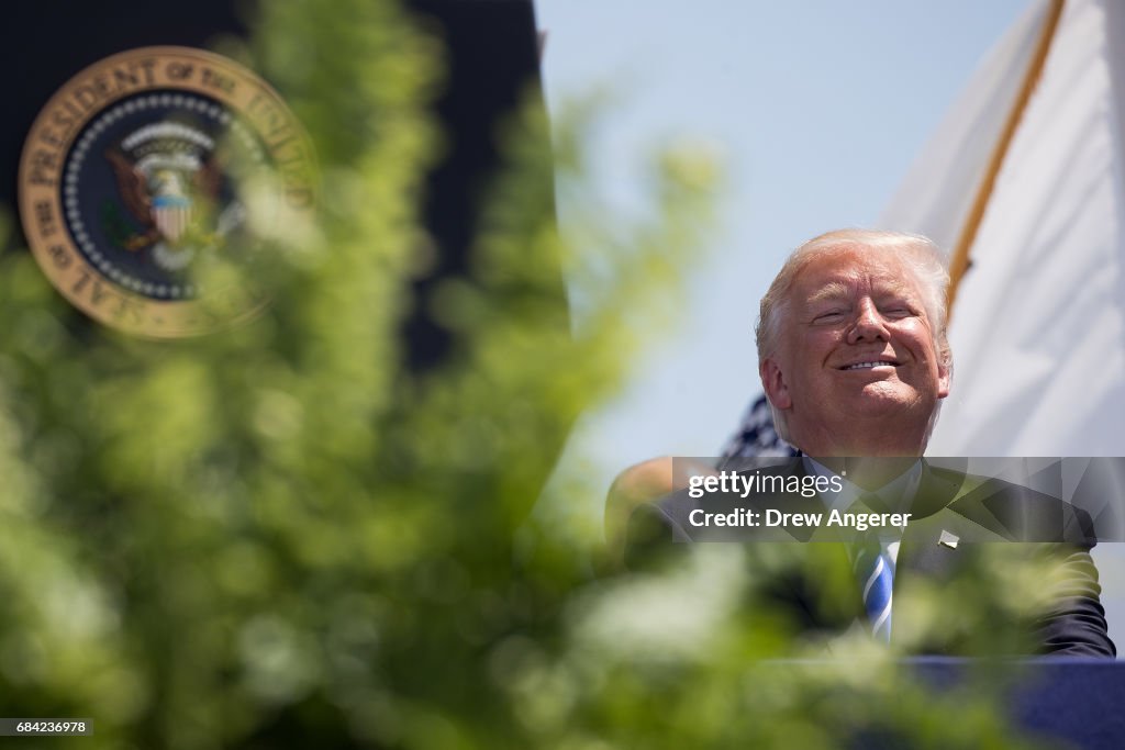 Donald Trump Delivers Commencement Address At U.S. Coast Guard Academy