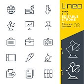 Lineo Editable Stroke - Office and Business outline icons