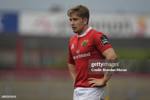 Munster , Ireland - 6 May 2017; Angus Lloyd of Munster during the Guinness PRO12 Round 22 match between Munster and Connacht at Thomond Park, in...