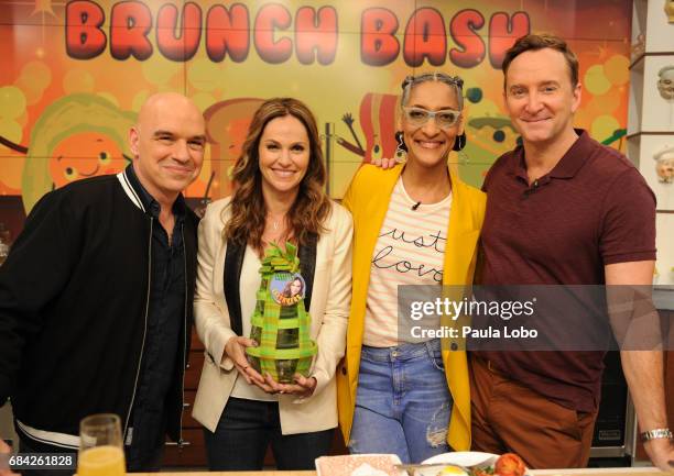 Amy Brenneman and Kareem Abdul-Jabbar are the guests Friday, May 19, 2017 on Walt Disney Television via Getty Images's "The Chew." "The Chew" airs...