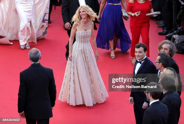 Golden camera jury president actress Sandrine Kiberlain attends the "Ismael's Ghosts " screening and Opening Gala during the 70th annual Cannes Film...