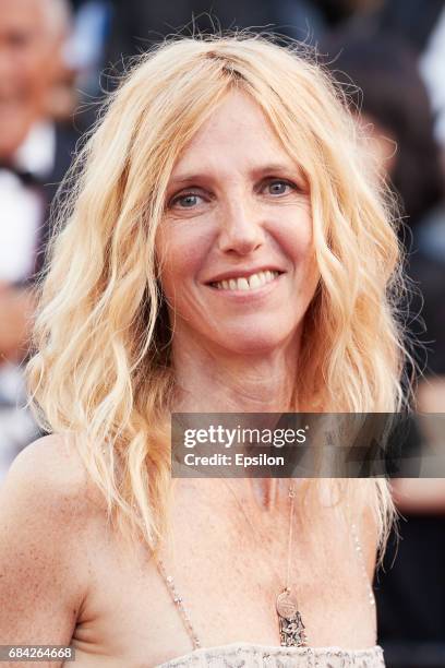 Golden camera jury president actress Sandrine Kiberlain attends the 'Ismael's Ghosts ' screening and Opening Gala during the 70th annual Cannes Film...