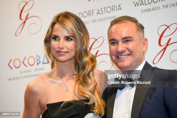 Vogue Williams and Nick Ede attend The Global Gift Gala Edinburgh at The Caledonian Hotel on May 17, 2017 in Edinburgh, Scotland.