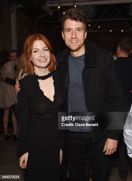 Alice Levine and Greg James attend the launch of new book "Jackson & Levine: Round To Ours" by Laura Jackson and Alice Levine at Hoxton Docks on May...