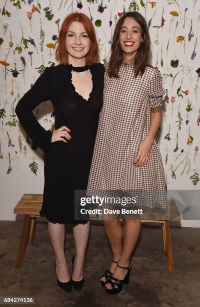 Alice Levine and Laura Jackson attend the launch of new book "Jackson & Levine: Round To Ours" by Laura Jackson and Alice Levine at Hoxton Docks on...