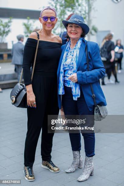 Natascha Ochsenknecht and her mother Baerbel Wierichs attend the 'The Addams Family' musical premiere at Admiralspalast on May 17, 2017 in Berlin,...