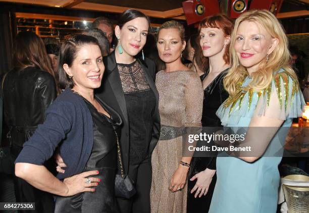 Sadie Frost, Liv Tyler, Kate Moss, Karen Elson and Courtney Love attend a private dinner celebrating the launch of the KATE MOSS X ARA VARTANIAN...