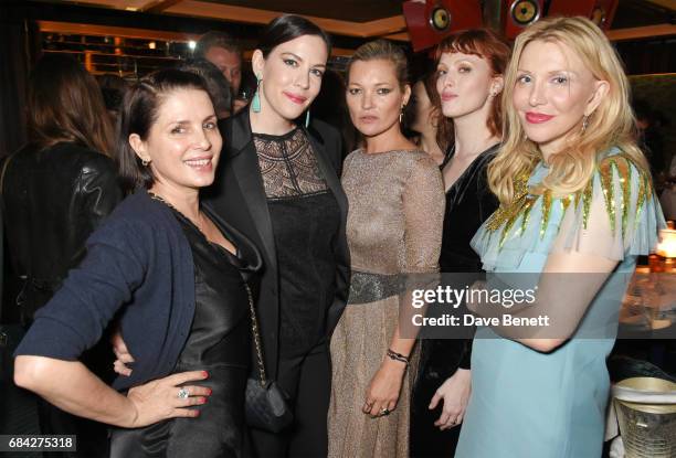 Sadie Frost, Liv Tyler, Kate Moss, Karen Elson and Courtney Love attend a private dinner celebrating the launch of the KATE MOSS X ARA VARTANIAN...