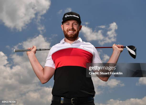 Garrick Porteous of England poses for a picture prior to the start of The Rocco Forte Open at Verdura Golf and Spa Resort on May 17, 2017 in Sciacca,...