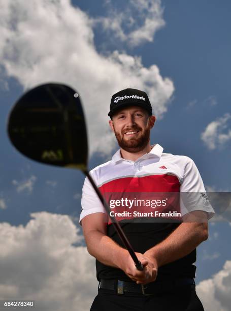 Garrick Porteous of England poses for a picture prior to the start of The Rocco Forte Open at Verdura Golf and Spa Resort on May 17, 2017 in Sciacca,...