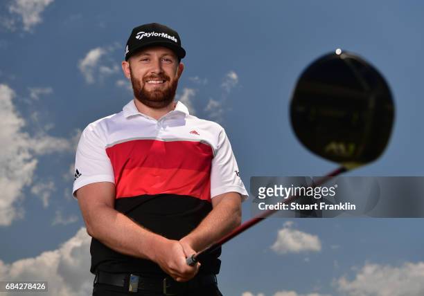 Garrick Porteous of England poses for a picture prior to the start of The Rocco Forte Open at Verdura Golf and Spa Resort on May 17, 2017 in Sciacca,...
