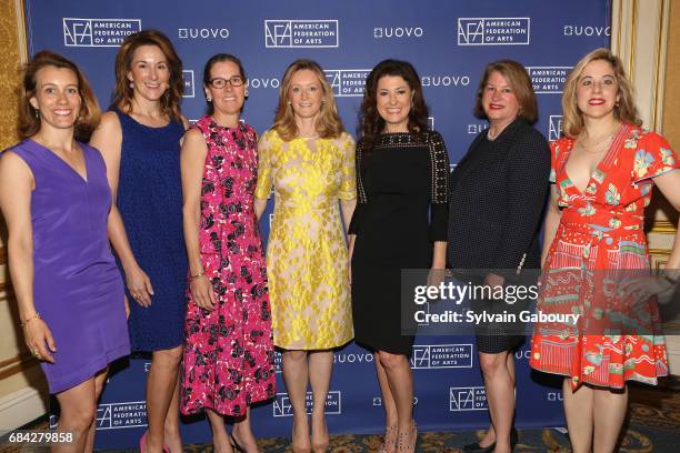 Ashleigh Fernandez, Jennifer New, Lee White Galvis, Clare McKeon, Capera Ryan, Charlotte Eyerman and Elizabeth Belfer attend American Federation of...