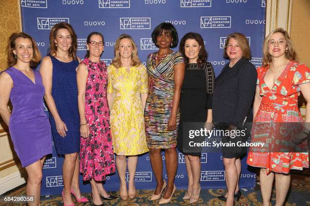 Ashleigh Fernandez, Jennifer New, Lee White Galvis, Clare McKeon, Pauline Willis, Capera Ryan, Charlotte Eyerman and Elizabeth Belfer attend American...