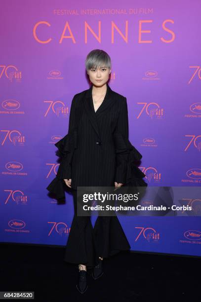 Li Yuchun attends the Opening Gala Dinner during the 70th annual Cannes Film Festival at Palais des Festivals on May 17, 2017 in Cannes, France.