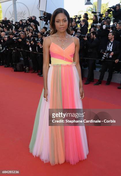 Actor Naomie Harris attends the "Ismael's Ghosts " screening and Opening Gala during the 70th annual Cannes Film Festival at Palais des Festivals on...